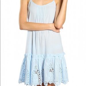 NWT AREVE BLUE 100% COTTON SLIP/DRESS EXTENDER